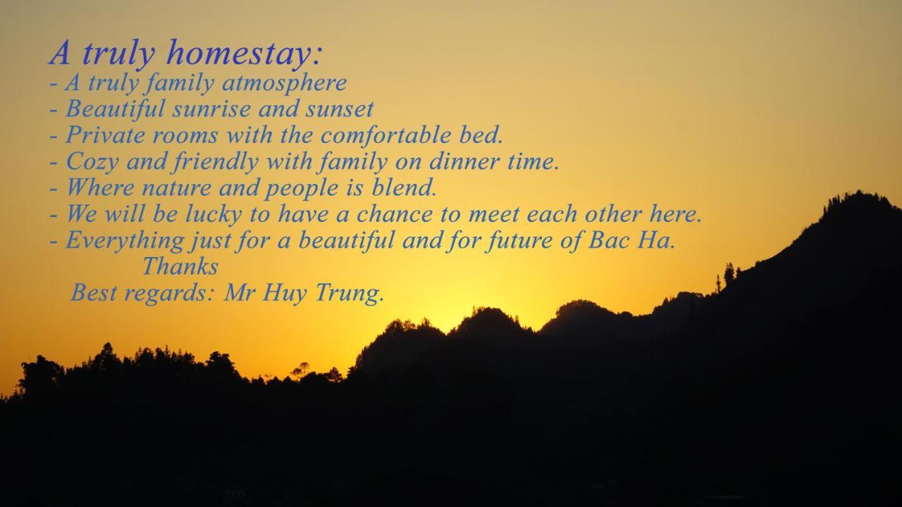 Huy Trung Homestay Bac Hà Exterior foto